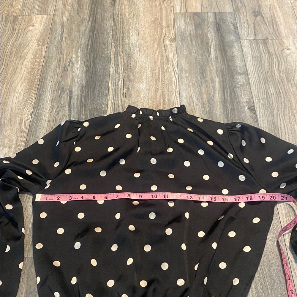 Haver Black and White Polka Dot Blouse - Picture 6 of 7